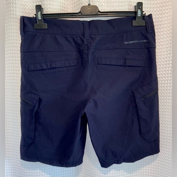 2/40$‎ Men’s Black Mountain Black stretchy Nylon outdoor cargo shorts size 33 - Picture 12 of 12